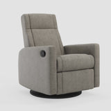 Nelly 521 Upholstered Swivel Glider & Recliner with Integrated footrest